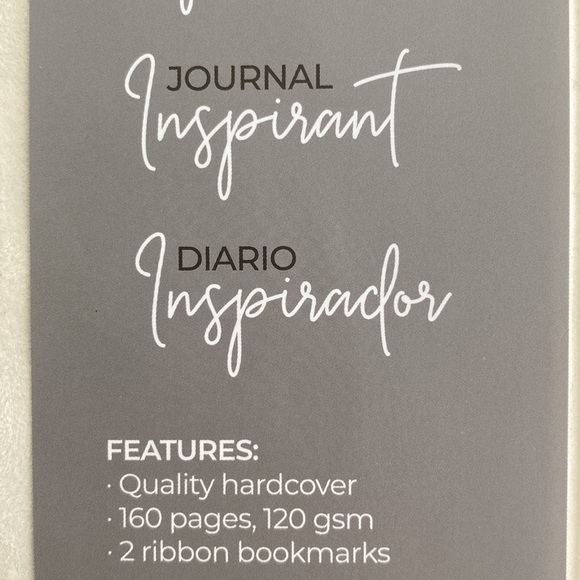 Hardcover Grey Felt Gratitude Journal - Picture 7 of 7